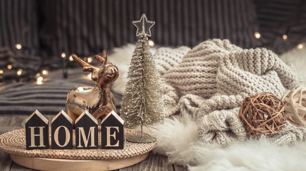 decoración navideña acogedora